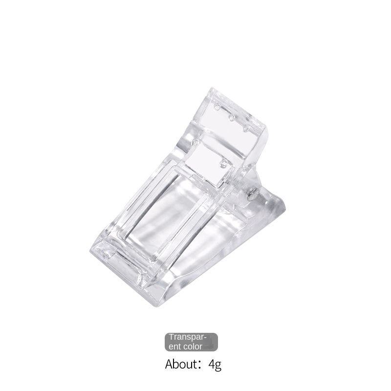 12Pcs Nail Tips Clip for Quick Building Polygel Nail Forms Nail Clips for Polygel Finger Nail Extension UV LED Builder Clamps Manicure Nail Art Tool