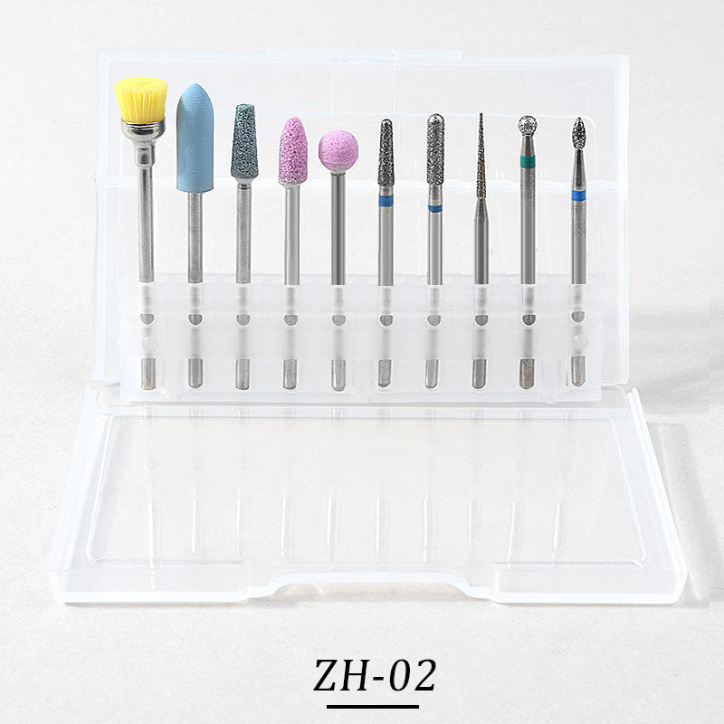 10pcs Tungsten Carbide Nail Bits for Nail Drill Bits Sets (10 different Sets)