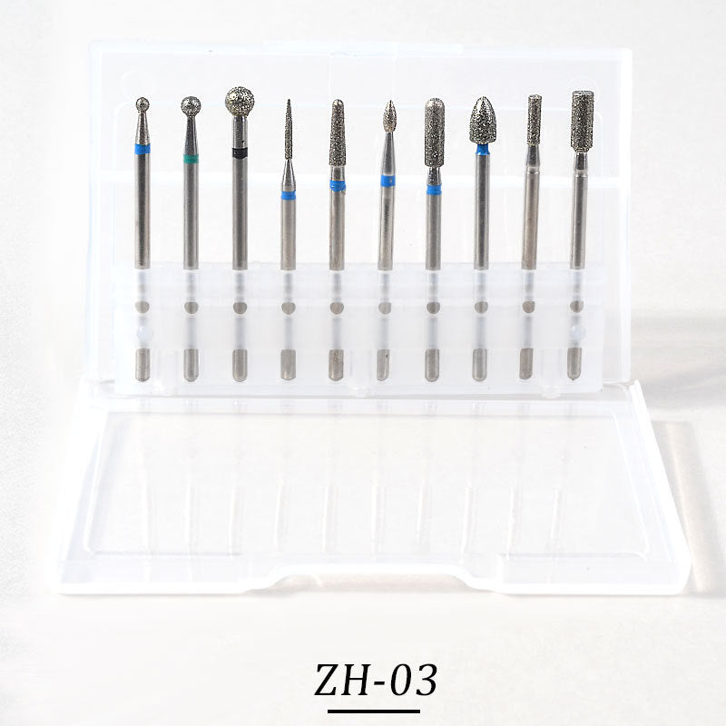 10pcs Tungsten Carbide Nail Bits for Nail Drill Bits Sets (10 different Sets)
