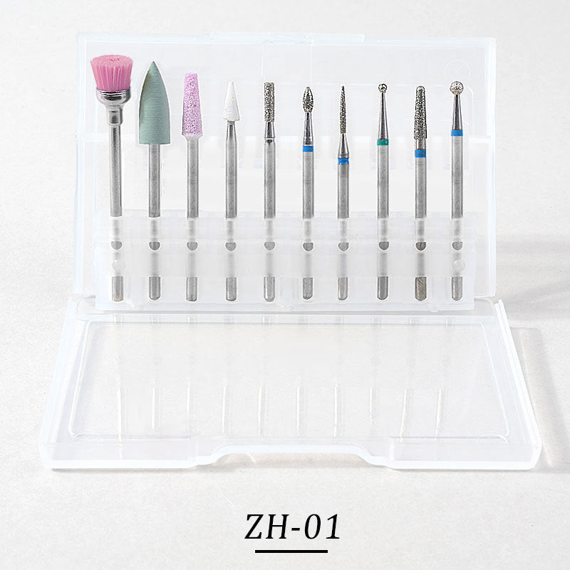10pcs Tungsten Carbide Nail Bits for Nail Drill Bits Sets (10 different Sets)