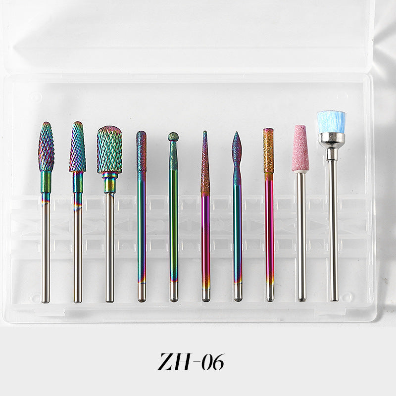 10pcs Tungsten Carbide Nail Bits for Nail Drill Bits Sets (10 different Sets)