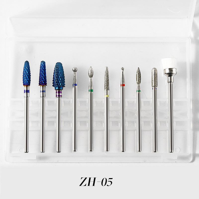 10pcs Tungsten Carbide Nail Bits for Nail Drill Bits Sets (10 different Sets)