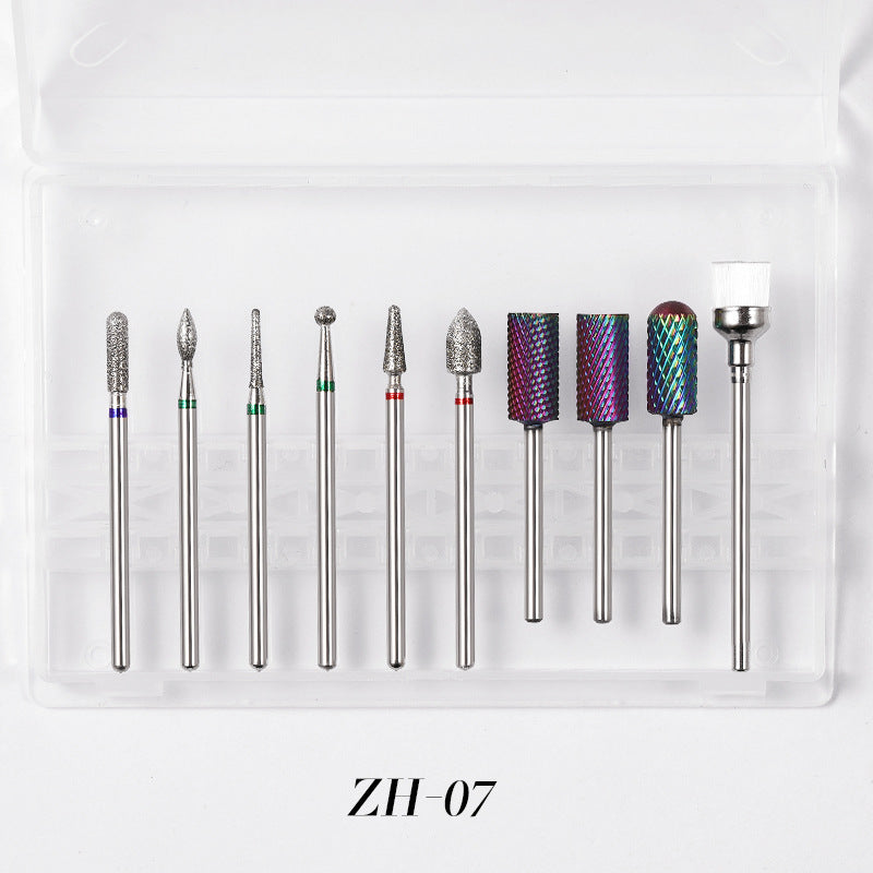10pcs Tungsten Carbide Nail Bits for Nail Drill Bits Sets (10 different Sets)