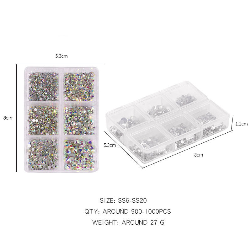 14 Color Jelly Glass Rhinestones Bulk Flatback (6 sizes)