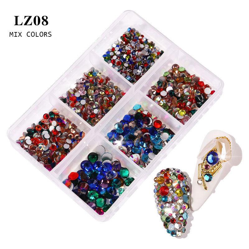 14 Color Jelly Glass Rhinestones Bulk Flatback (6 sizes)