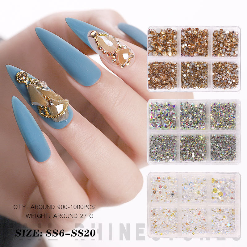 14 Color Jelly Glass Rhinestones Bulk Flatback (6 sizes)