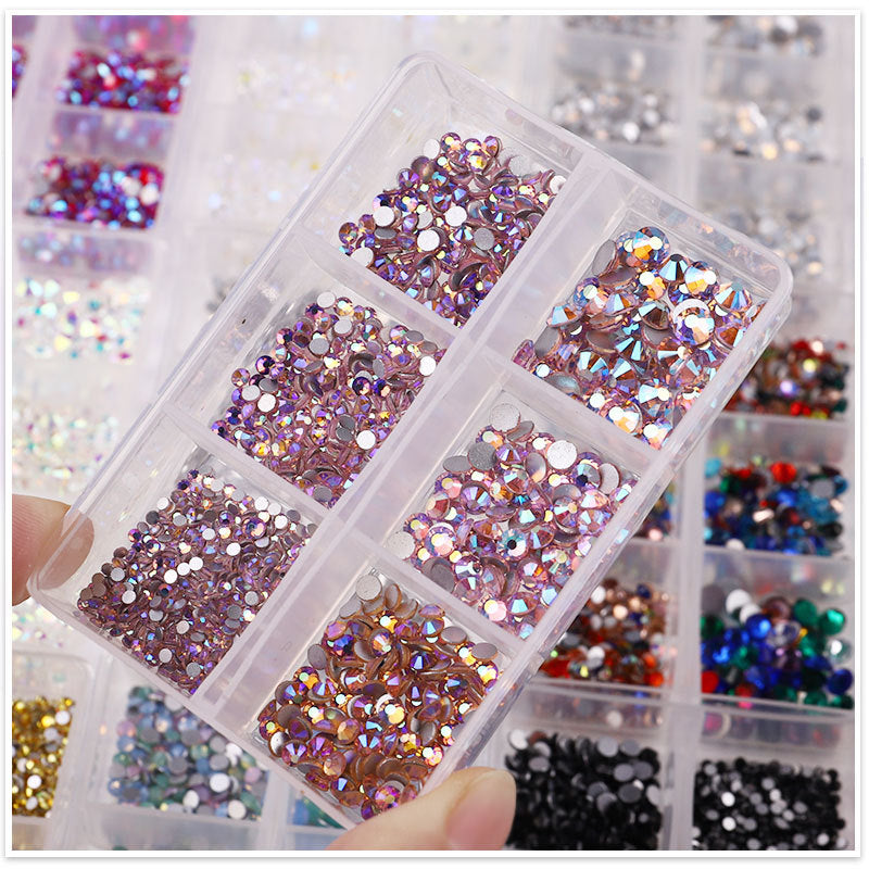 14 Color Jelly Glass Rhinestones Bulk Flatback (6 sizes)