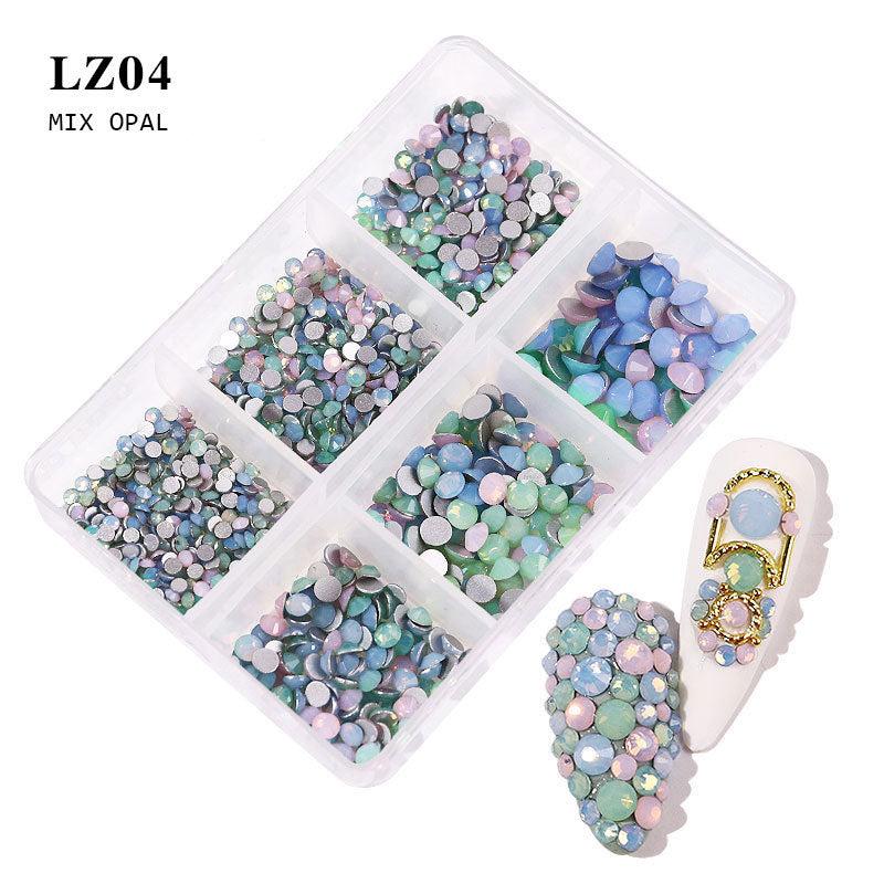 14 Color Jelly Glass Rhinestones Bulk Flatback (6 sizes)