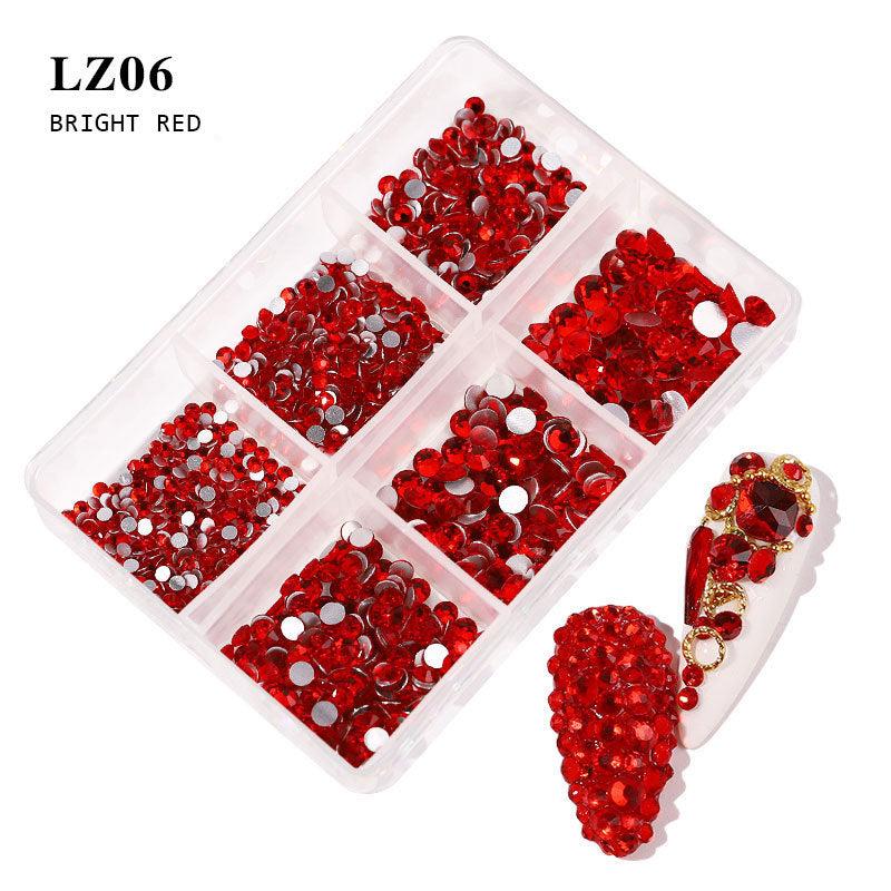 14 Color Jelly Glass Rhinestones Bulk Flatback (6 sizes)