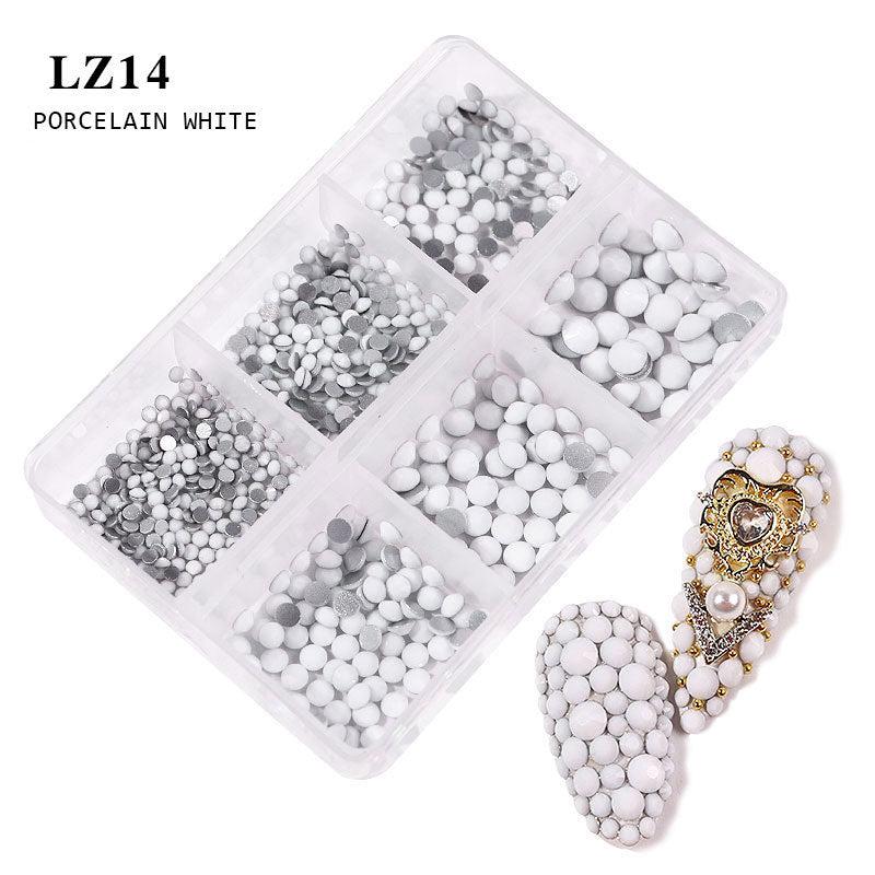 14 Color Jelly Glass Rhinestones Bulk Flatback (6 sizes)