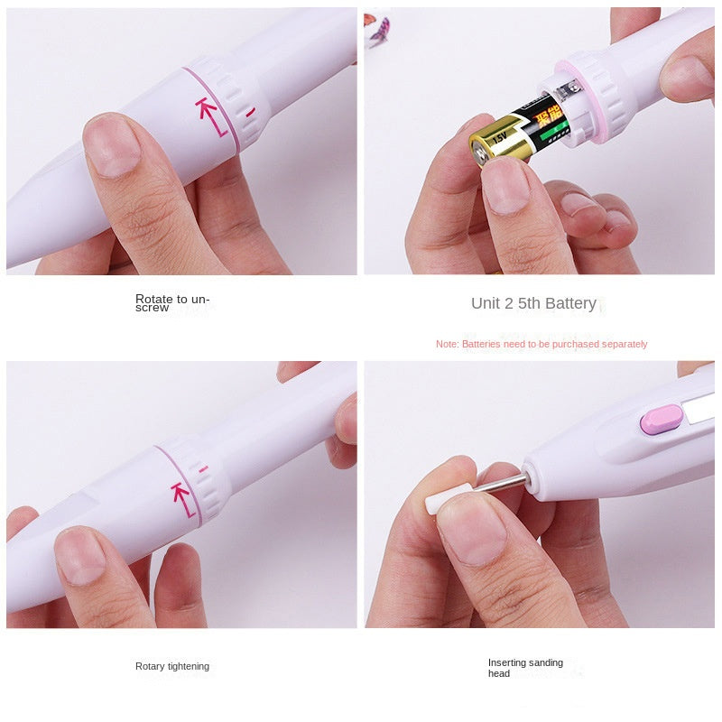 Portable Electric Nail Drill with 5PCS Nail Drill Bits