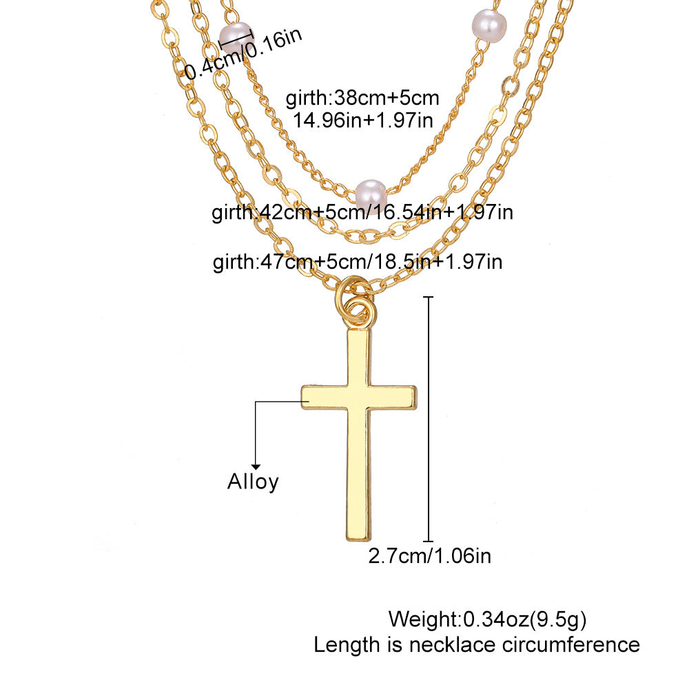 (Stainless)Divine Grace Layered Cross Necklace (21 different designs)