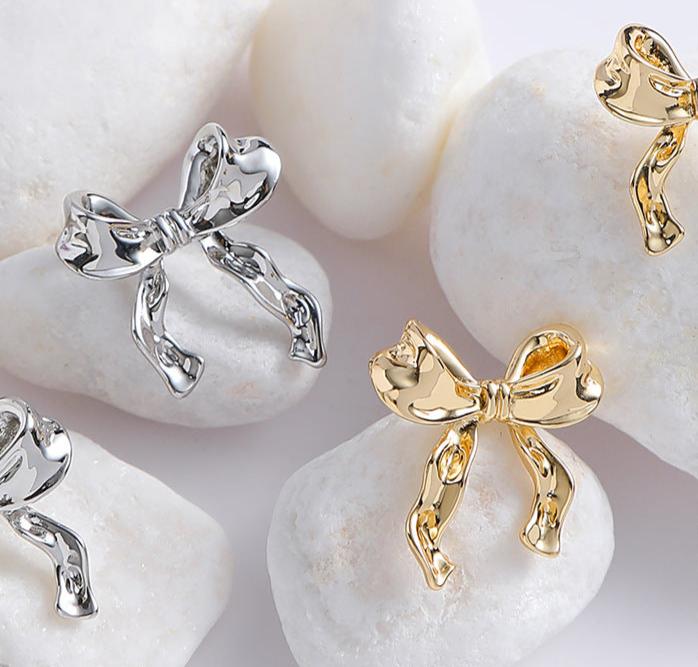 (Stainless)Elegant Butterfly Bow Earrings