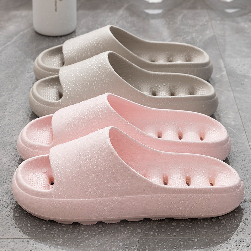 Platform Pillow Slippers Slides for Women and Men, EVA Anti-Slip Cloud Slippers Lightweight Spa Open Toe Shower Sandals for Indoor & Outdoor