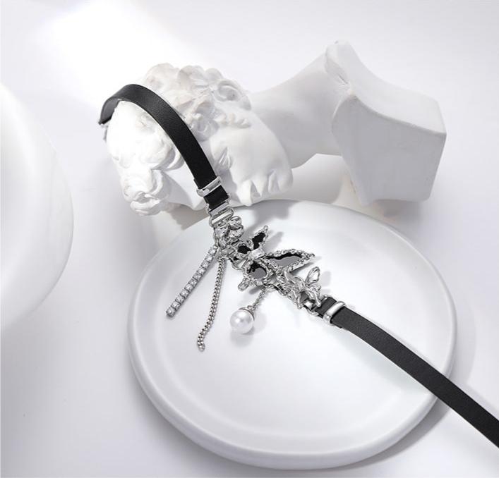 (Stainless)Black Butterfly Choker