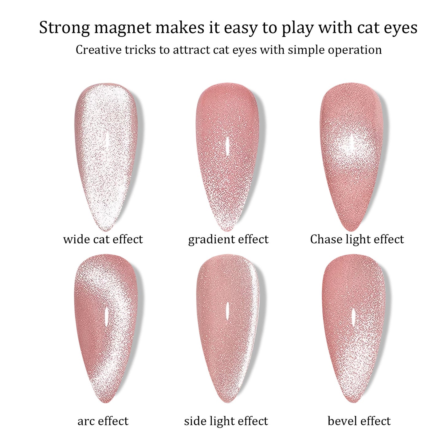 Nail Magnet Cat Eye Magnet for Nails Cat Eye Gel Nail Polish Magnetic Wand Nail Art Magnet Strong Magnet Stick For Home DIY, Salon, Studio