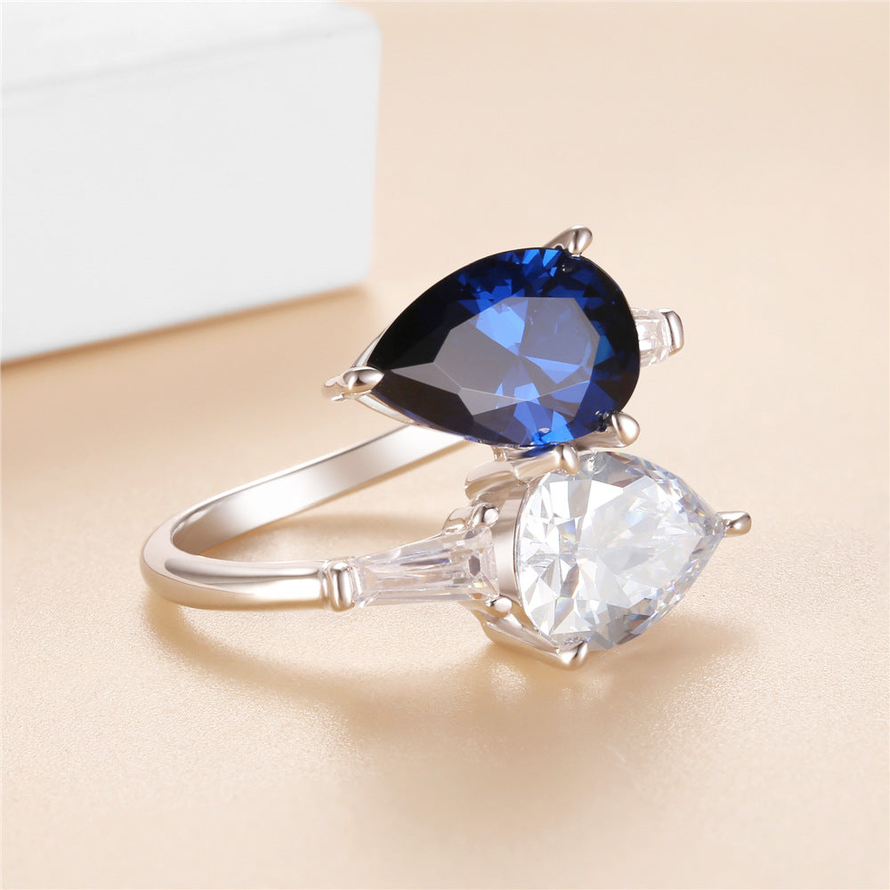 Snake-Shaped Sapphire Ring – Unique & Stylish
