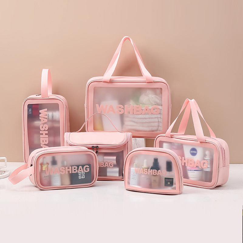 Classic Cosmetic Bags (3 different colors), PU Leather Clear Makeup Bag Travel Makeup Bag