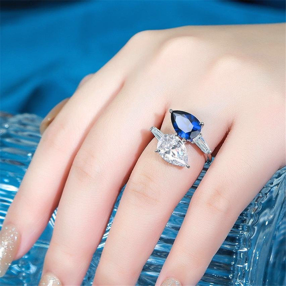 Snake-Shaped Sapphire Ring – Unique & Stylish