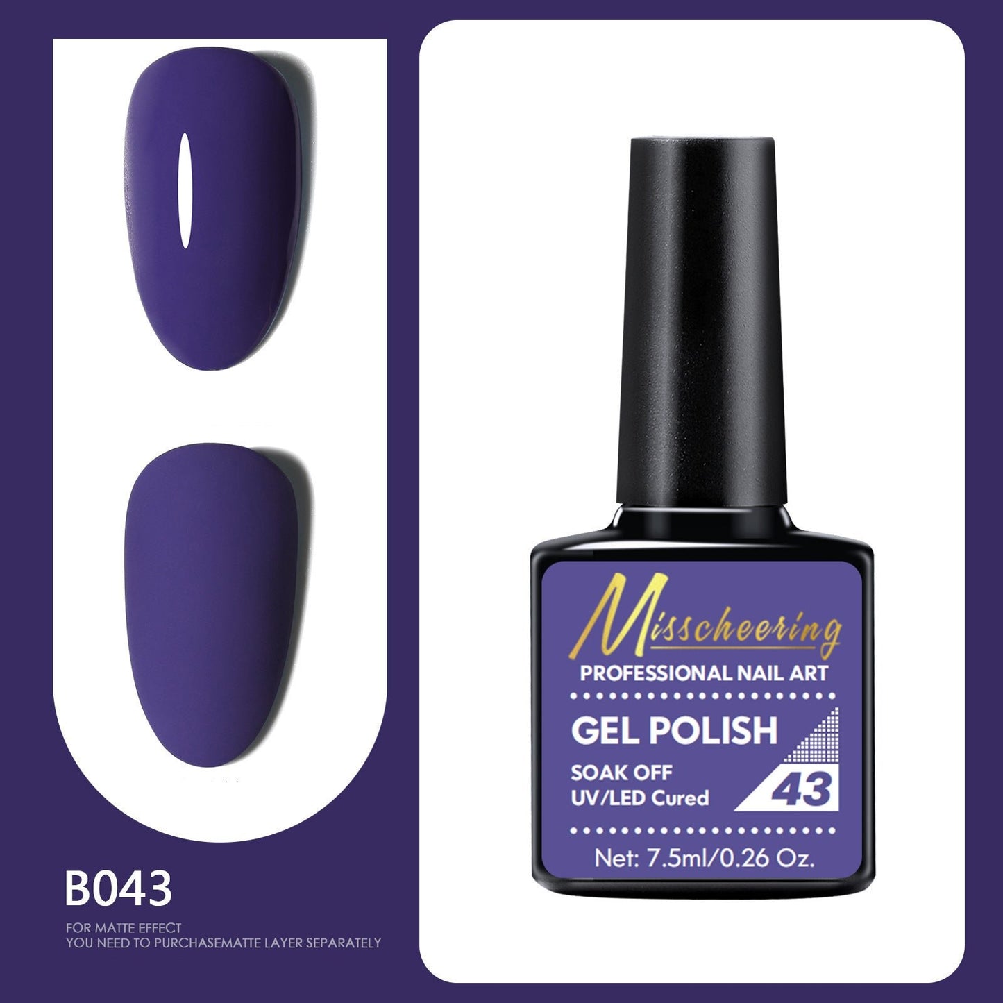 Professional Gel Nail Polish of 66 different color