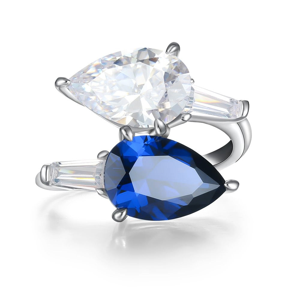 Snake-Shaped Sapphire Ring – Unique & Stylish