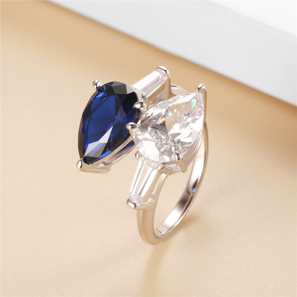 Snake-Shaped Sapphire Ring – Unique & Stylish
