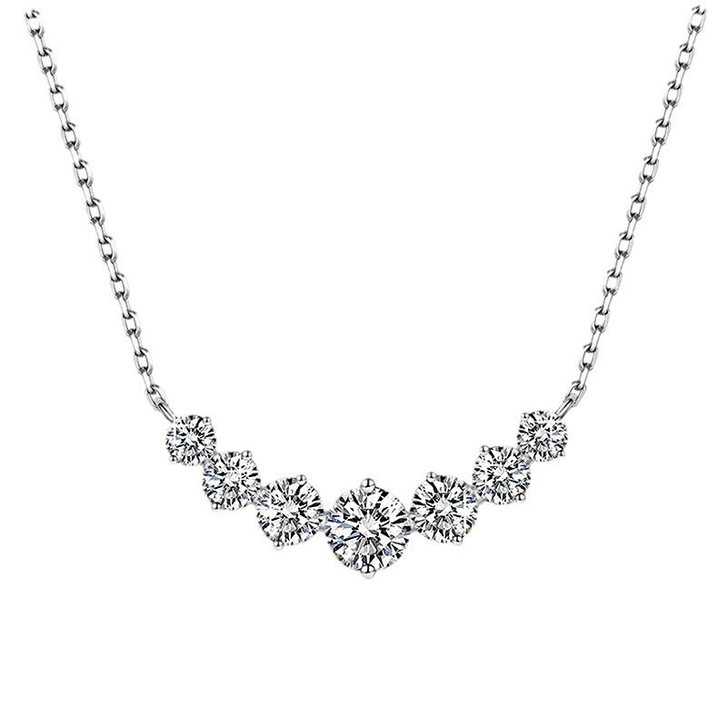 Sterling Silver Moissanite Necklace – Luxurious & Unique Design