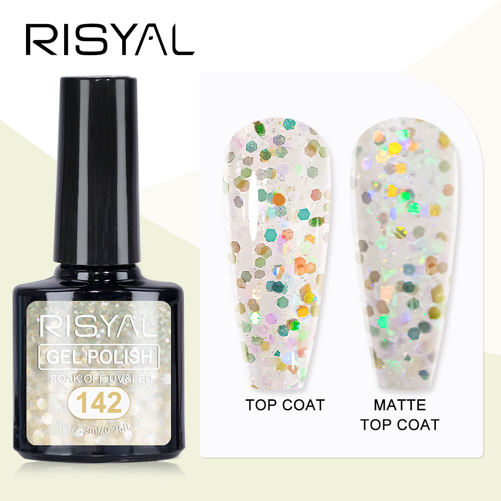 7.3ml Reflective Glitter Gel Polish (12 different color), Sparkly Shiny Gel Nail Art Varnish Manicure Kit, Soak Off LED Lamp