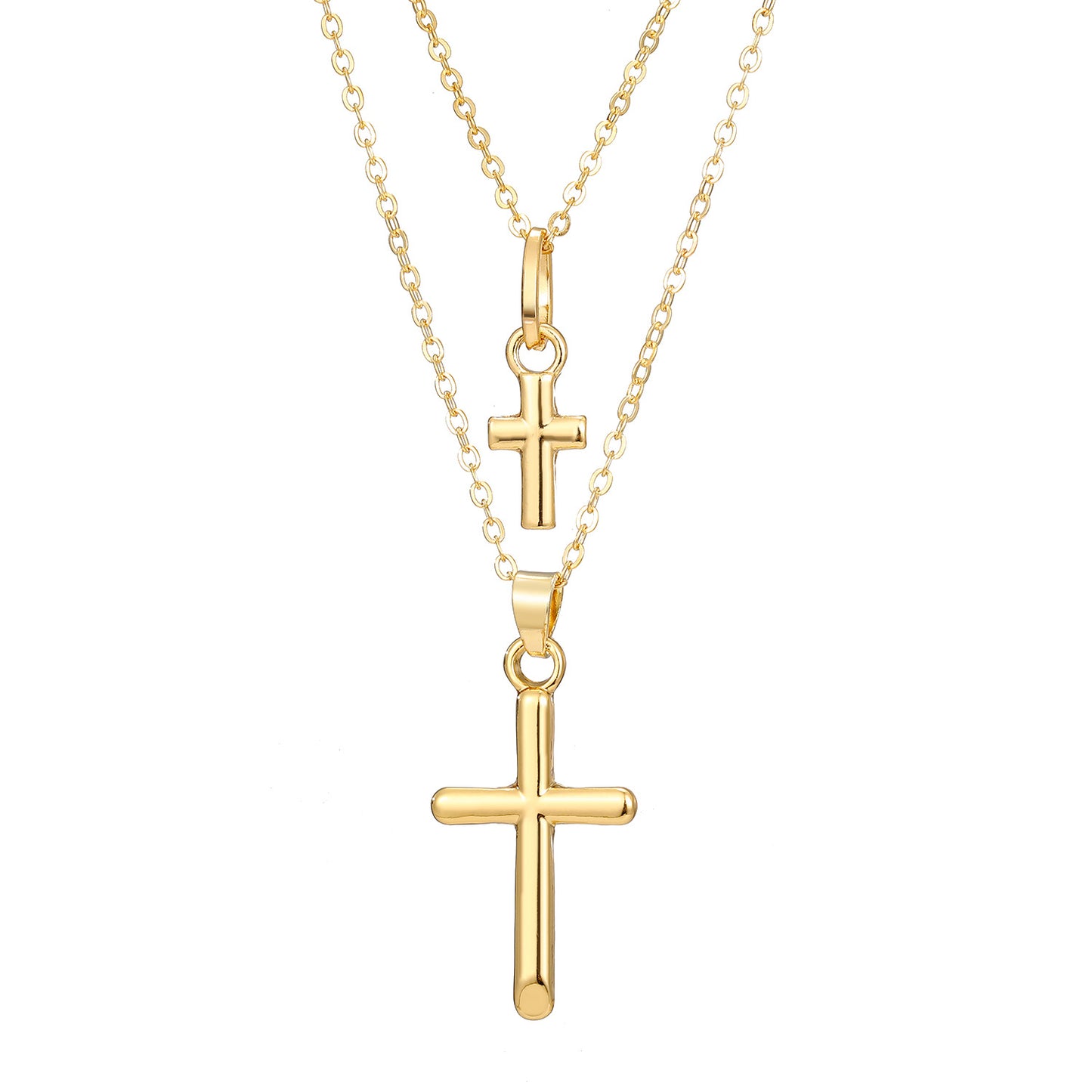 (Stainless)Divine Grace Layered Cross Necklace (21 different designs)