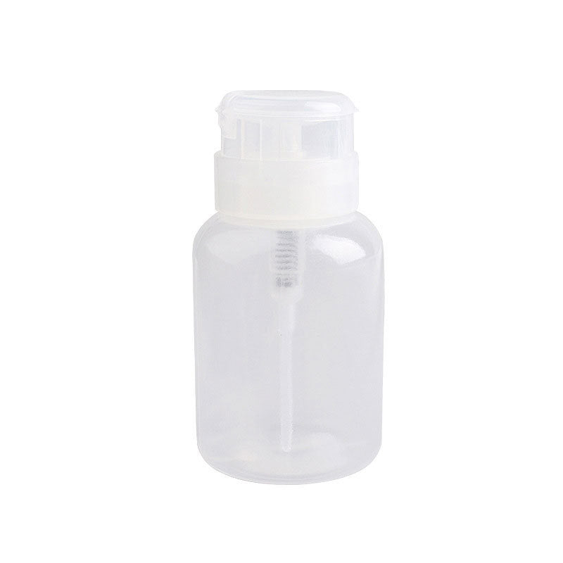 6.7 oz/200 ML Pump Dispenser Bottle Push Down Pump Dispenser Bottle for Nail Polish Remover Alcohol Makeup Remover Liquid