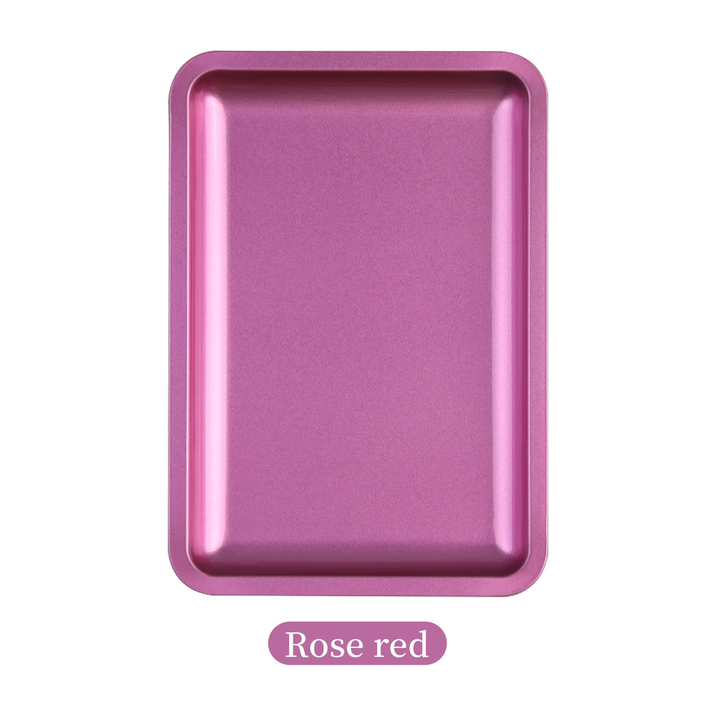 Square Stainless Steel Tray for Nail Art Tools, Jewelry, and Cosmetics Storage Metal Organizer Plate