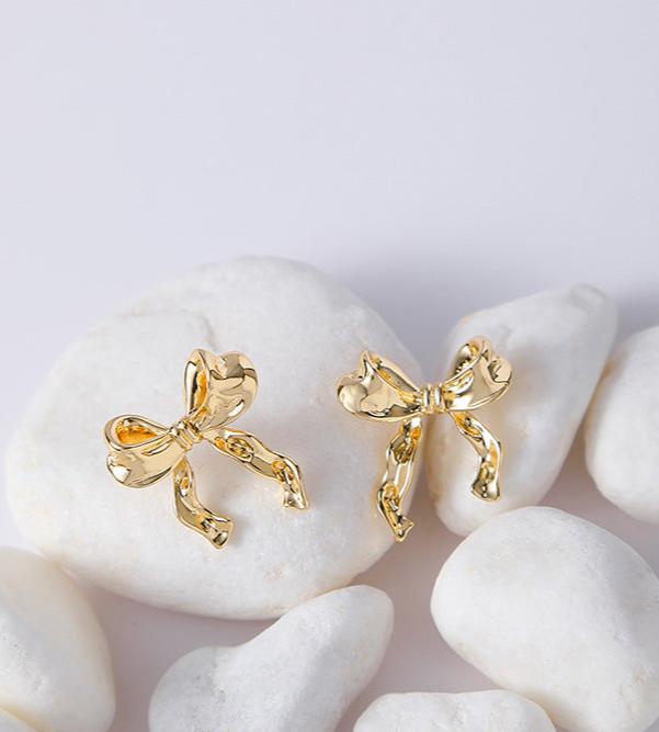 (Stainless)Elegant Butterfly Bow Earrings