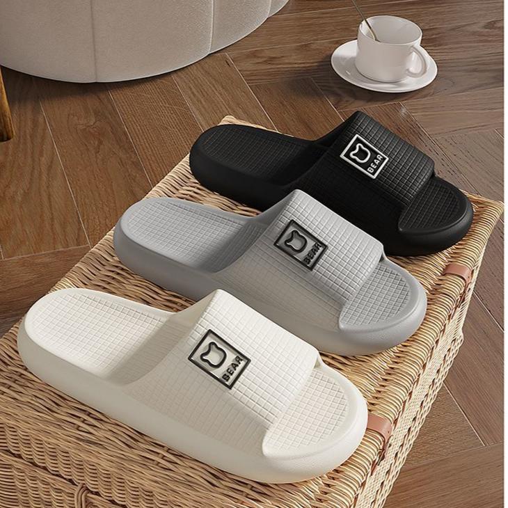 Pillow Slippers for Women and Men Non Slip Quick Drying Shower Slides Bathroom Sandals | Ultra Cushion | Thick Sole