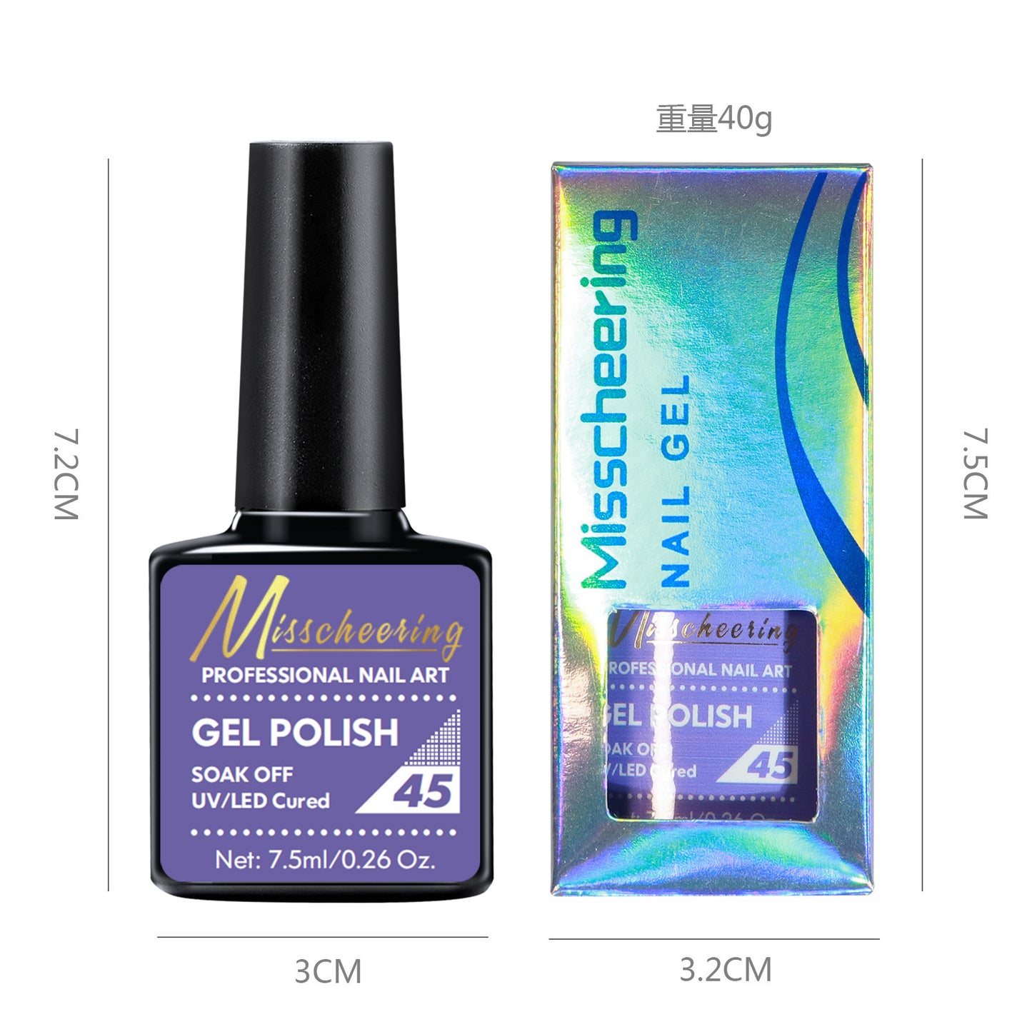 Professional Gel Nail Polish of 66 different color