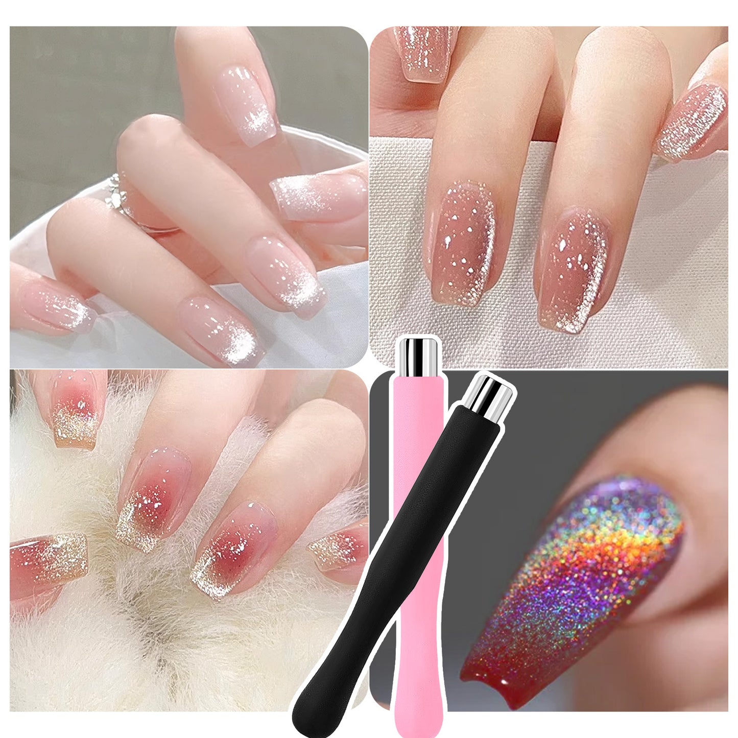 Nail Magnet Cat Eye Magnet for Nails Cat Eye Gel Nail Polish Magnetic Wand Nail Art Magnet Strong Magnet Stick For Home DIY, Salon, Studio