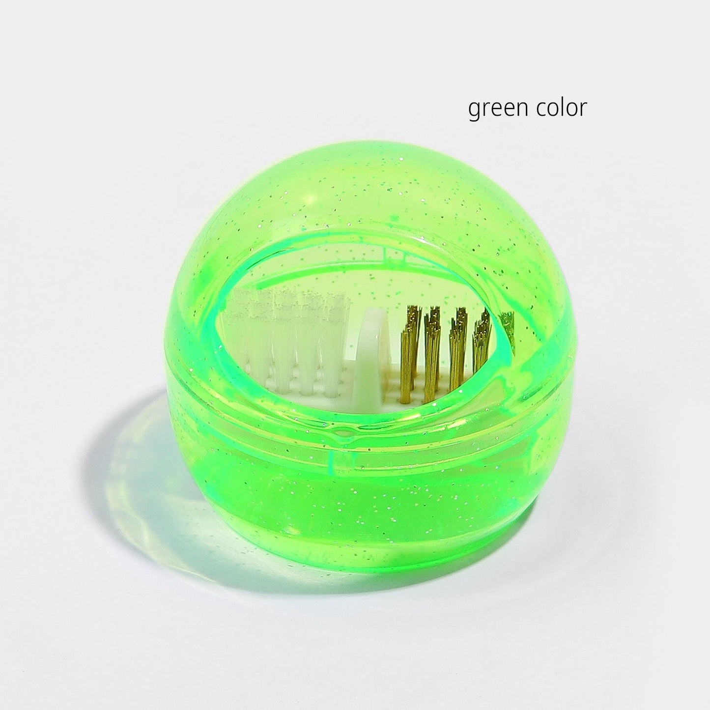 Nail Drill Bits Cuticle Cleaning Tool with Steel & Nylon Wire Brush, Cleaner Case, Clear Protect Cover, Suitable for Carbide Nail Drill Bits/Ceramic Nail Drill Bits