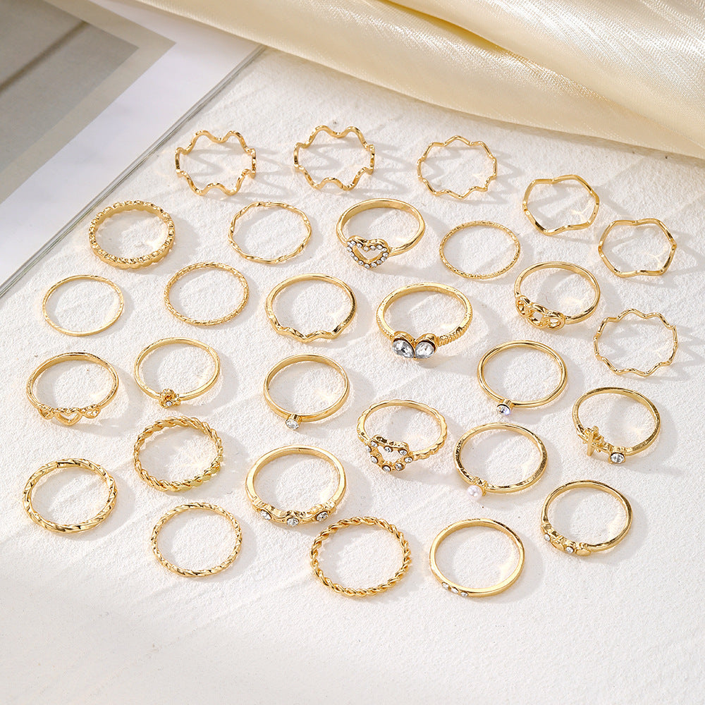 (Stainless)Set of 28 Rings