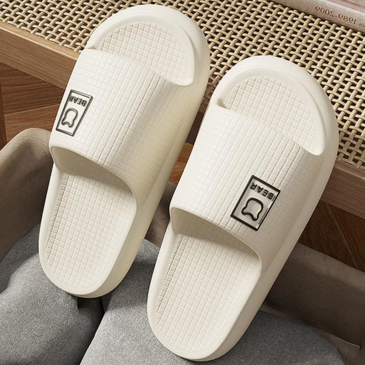 Pillow Slippers for Women and Men Non Slip Quick Drying Shower Slides Bathroom Sandals | Ultra Cushion | Thick Sole