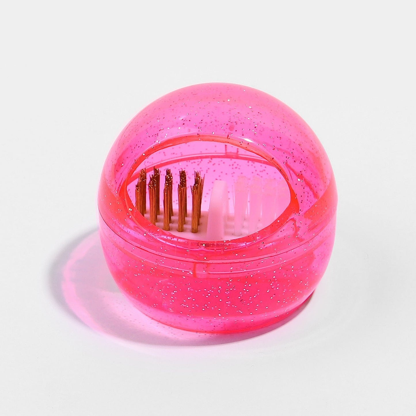 Nail Drill Bits Cuticle Cleaning Tool with Steel & Nylon Wire Brush, Cleaner Case, Clear Protect Cover, Suitable for Carbide Nail Drill Bits/Ceramic Nail Drill Bits
