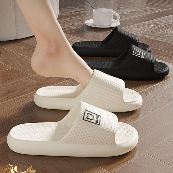 Pillow Slippers for Women and Men Non Slip Quick Drying Shower Slides Bathroom Sandals | Ultra Cushion | Thick Sole