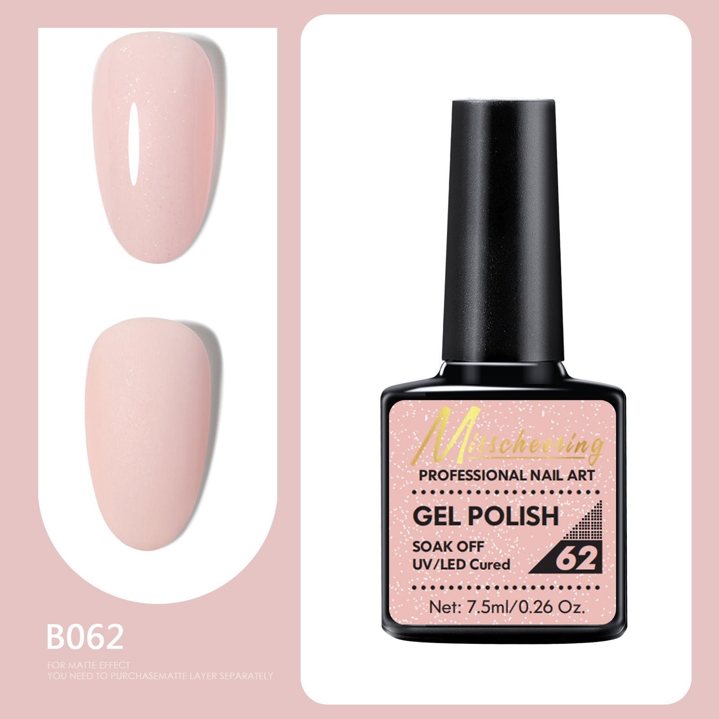 Professional Gel Nail Polish of 66 different color