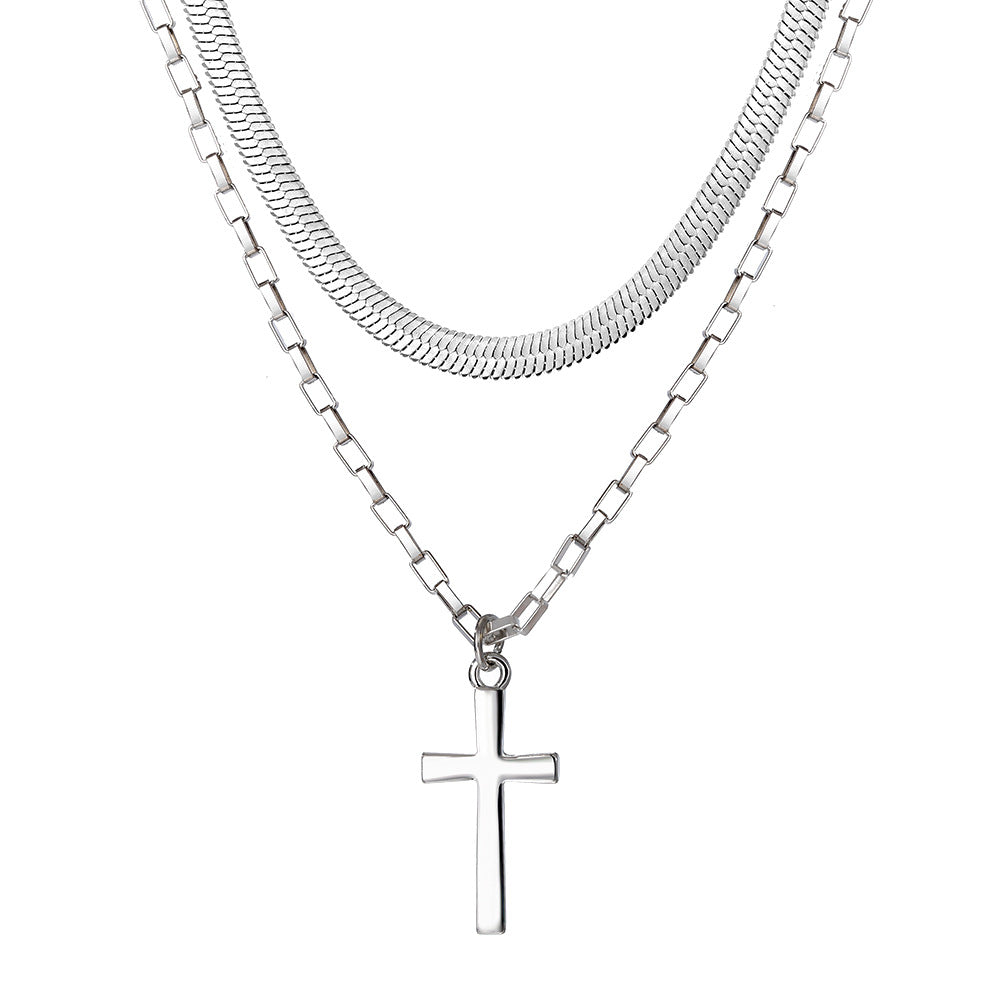 (Stainless)Divine Grace Layered Cross Necklace (21 different designs)