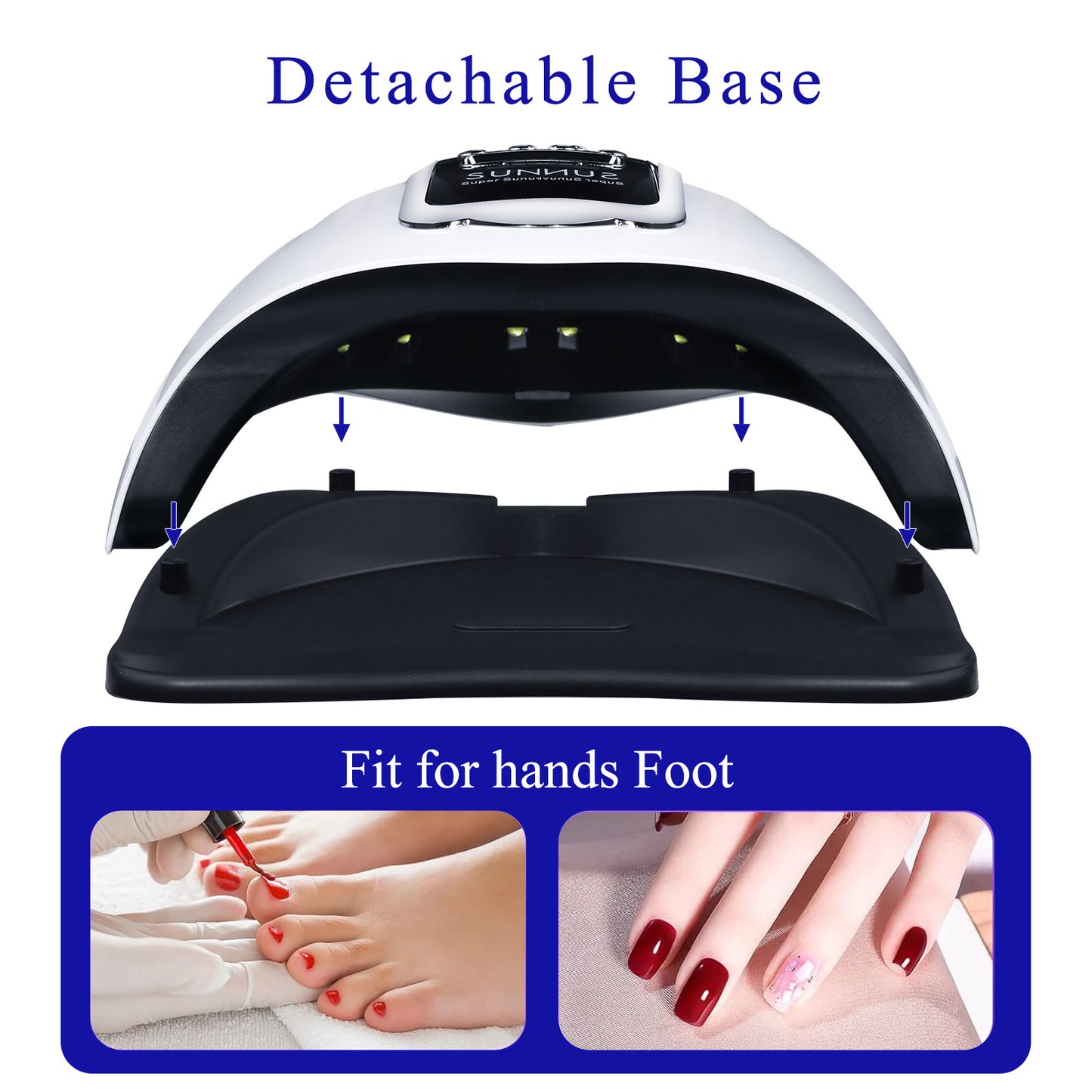 SUN X11 280W UV LED Nail Lamp, Nail Dryer for Gel Polish, 4 Timers UV Nail Lamp Professional Nail Light, 66 Pcs Lamp Beads and Automatic Sensor