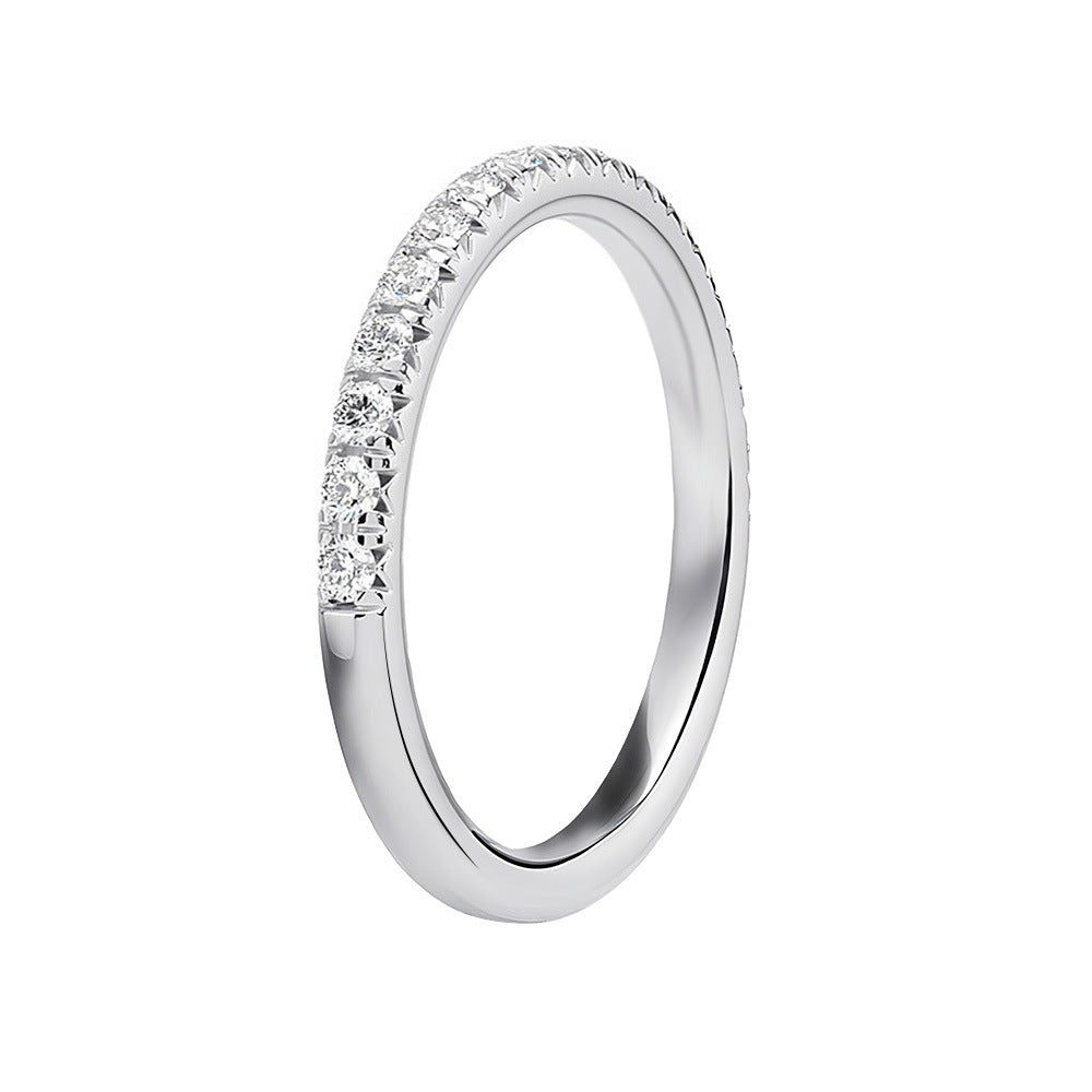 Minimalist Luxury Moissanite Ring in Sterling Silver
