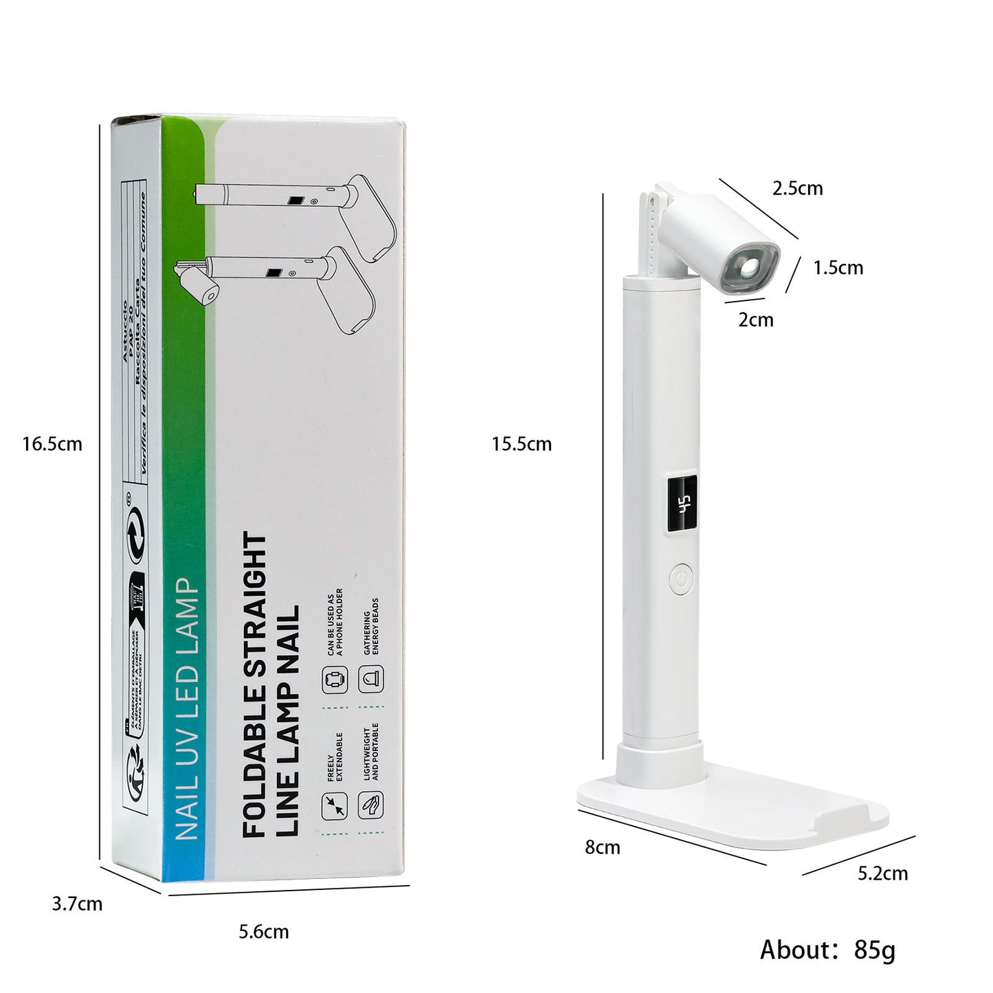 Portable & Foldable Smart Nail Lamp – Your Perfect Nail Art Companion