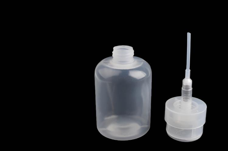 6.7 oz/200 ML Pump Dispenser Bottle Push Down Pump Dispenser Bottle for Nail Polish Remover Alcohol Makeup Remover Liquid