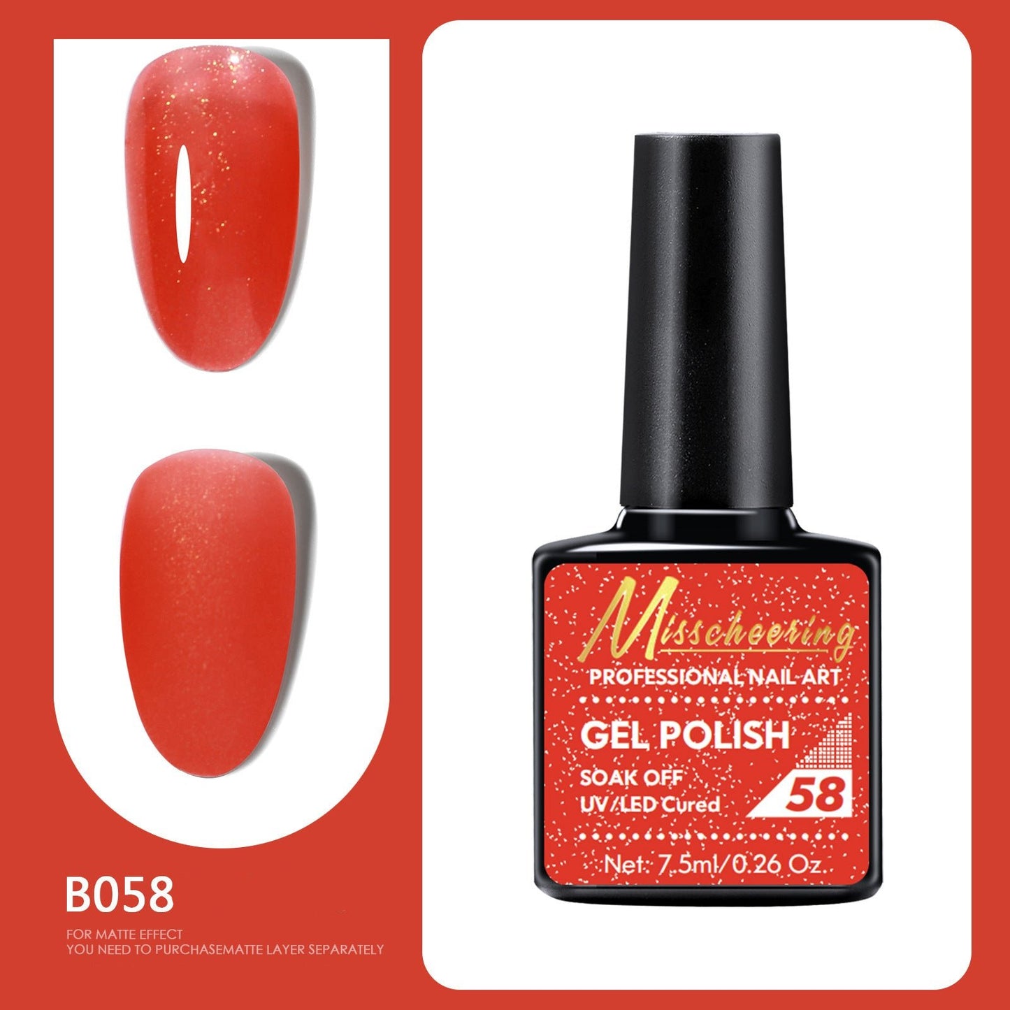 Professional Gel Nail Polish of 66 different color