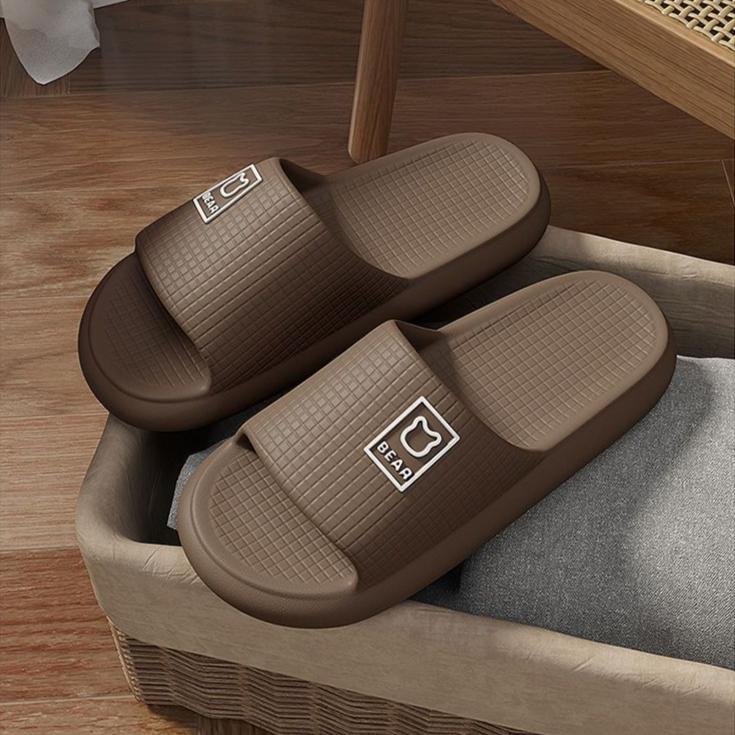 Pillow Slippers for Women and Men Non Slip Quick Drying Shower Slides Bathroom Sandals | Ultra Cushion | Thick Sole