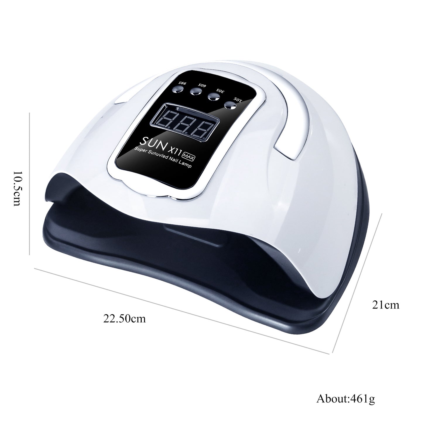 SUN X11 280W UV LED Nail Lamp, Nail Dryer for Gel Polish, 4 Timers UV Nail Lamp Professional Nail Light, 66 Pcs Lamp Beads and Automatic Sensor