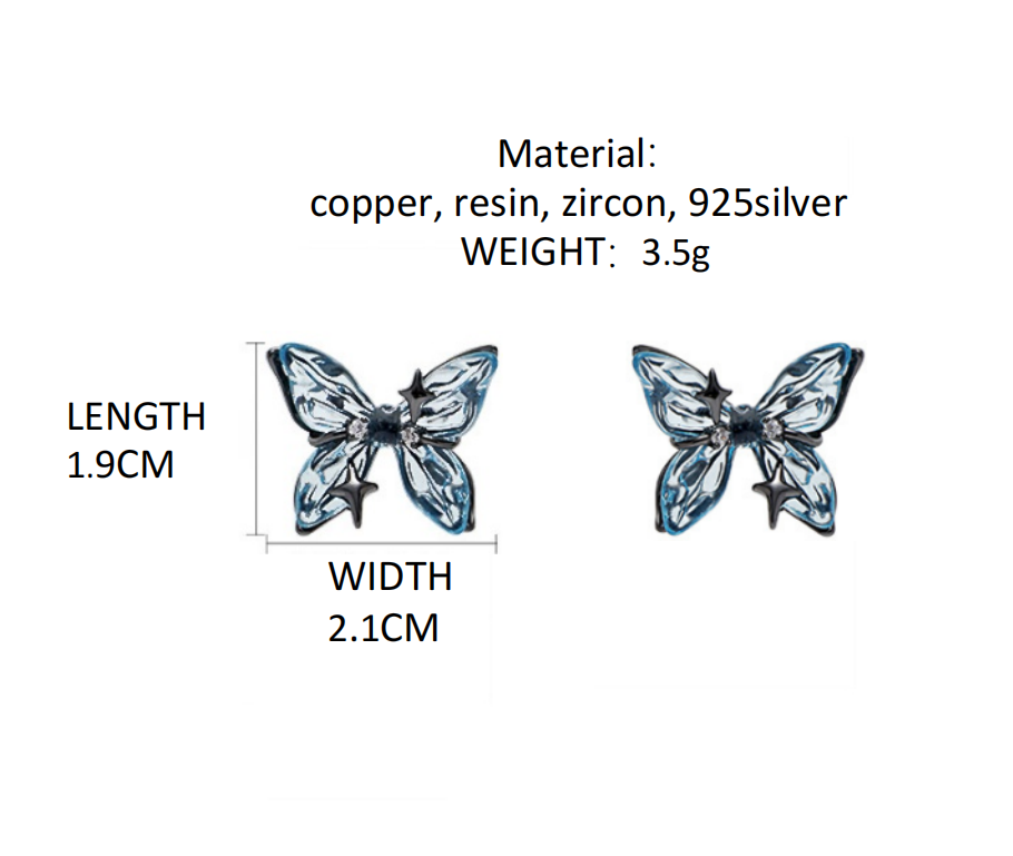 Blue butterfly series